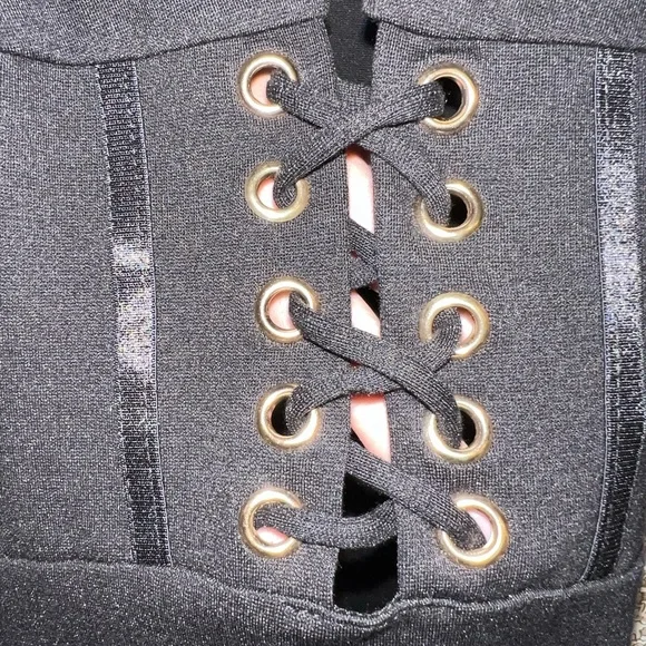 Iris Mini Black Dress. NWOT - Picture 3 of 5